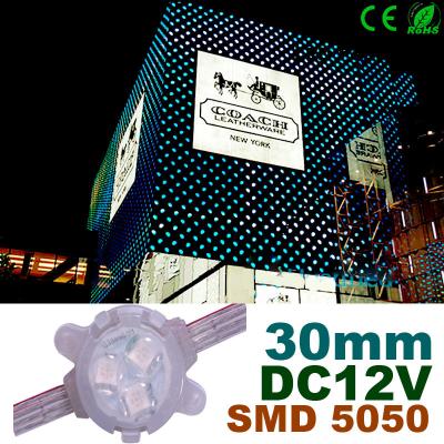 China Decoratieve LEIDENE Lichten 30mm RGB DC12V-LEIDENE Pixel voor de Bouw van Decoratie Te koop