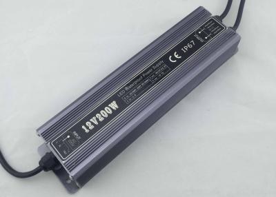 China 200W IP67 Constant Voltage LED Power Supply DC12V / DC 24V 16.6A for sale