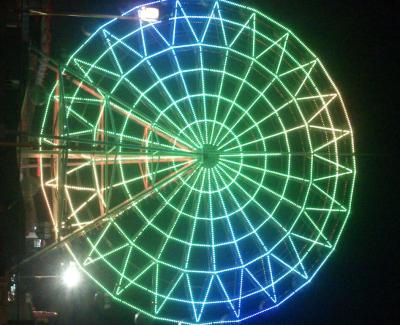 China Super Color Amusement Park Led Rgb Pixel Ferris Wheel Decoration for sale