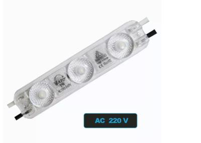 China 3 LED 12V LED Module Light 2835 AC110V 220V 3M Tape Installation Advertising Lights for sale