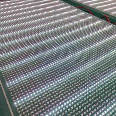 China Advertising P20 Flexible Transparent LED Film Super Slim With PCB Board Easy Installation for sale