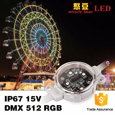China 40mm 50mm DC24V Waterproof Rgb LED Pixel Light For Building Lighting for sale