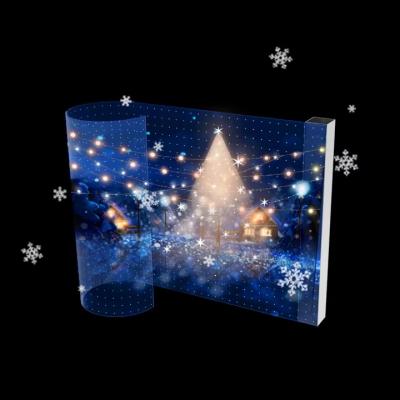 China Led Display Adhesive Cuttable with Seamless Grille Screen Easy Stand Installation Soft Transparent Glass for sale