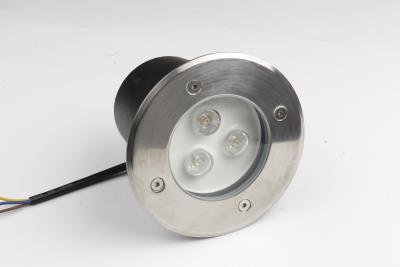 China lâmpada enterrada à terra do círculo impermeável quente da venda IP65 3W em luzes subterrâneas do diodo emissor de luz à venda