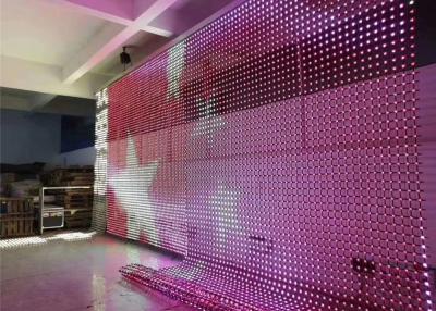 China Pantalla video llevada flexible al aire libre de la malla LED de la cortina del fondo de exhibición en venta