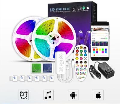 China Led Strip Kit Wifi Bluetooth Amazon Alexa Google Home Flexible RGB LED Strip for sale