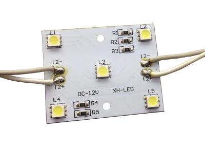China Luz do ponto do diodo emissor de luz da C.C. 12V 5 SMD 5050 para letras do quadro indicador/canal do diodo emissor de luz à venda