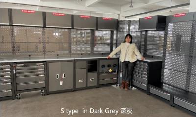 China Tipo armário Tabletop de AA4C S do Worktable do conjunto da estação de trabalho do armazenamento da ferramenta da oficina da bancada da combinação à venda