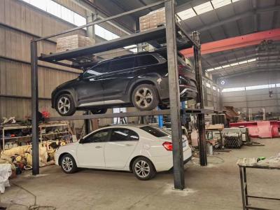 China 4 Post Triple Cars Parking Lift Cars Storage System 3 Cars Parking Lift for sale