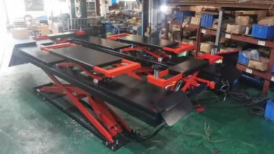 China AA4C 地上設置型シザースリフト 2クロスジャックビーム付き 4000KG 能力 4.5M ランウェイ オートホイスト for sale