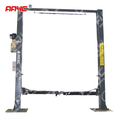 China 3.2T 4T 5T 2 Post Overhead Car Lift For 11 Foot Ceiling Electrical Unlock Baseless for sale