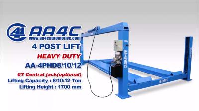 China AA4C  8T  heavy duty bus lift truck lift  4 post truck lift AA-4PHD8-4B for sale