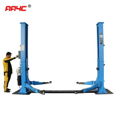 China 5.5T 11000 Lb 2 Post Car Lift 10 Ft Ceiling 240v Electrical Release Floorplate for sale