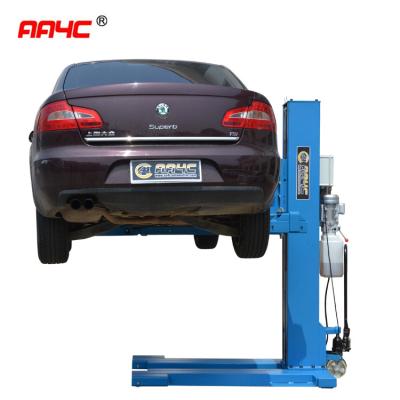 China Automotive Mobile Single Post Vehicle Lift Storage 2.5T Movable Hydraulic for sale