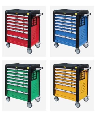 China 7 Drawers Mobile Tool Cabinet Mechanic Box Trolley 369pcs for sale