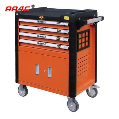 China 234pcs Mobile Tool Cabinet 4 Drawers Mechanic Rolling Tool Box Trolley On Wheels for sale
