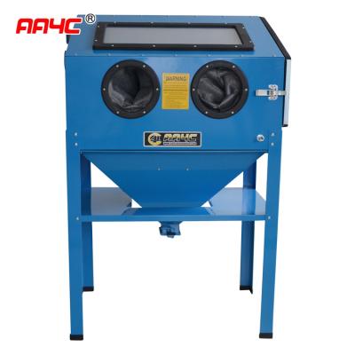 China Vehicle Workshop Equipments   90l  40 Lb Sand Blasting Cabinet For Alloy Wheels Workshop for sale