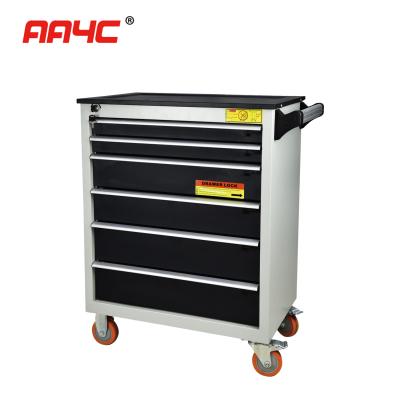 China On Wheels Mobile Tool Cabinet 6 Drawer Tool Cabinet Boxes Trolley Workbench for sale