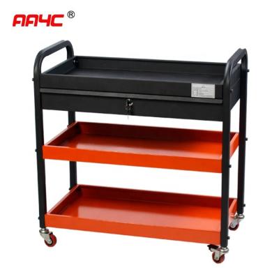 China 2 Layers Tool Box Roller Cabinet Chest Rolling for sale