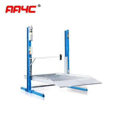China 6000lb 3000kg 2 Post Vehicle Lifting Jack Mobile Two Post Car Lifts For Home Garage for sale