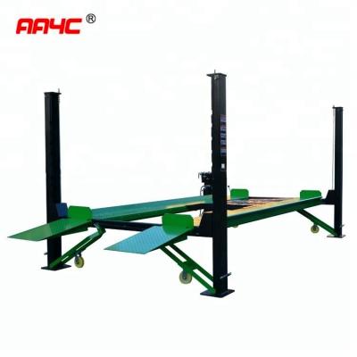 China Auto Car Vehicle Lift Movable 4 Post Car Lift For Garage  auto storage lift  car parking lift for sale