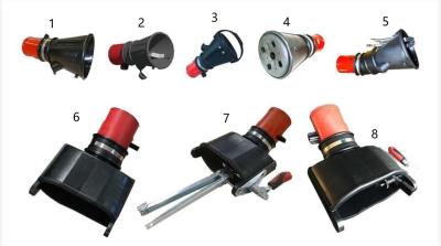 China Auto Repair Embedded Exhaust Extraction Nozzles For Exhaust Extracting Hose Reel for sale