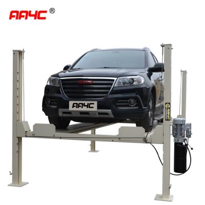 China 4 Columns Car Vehicle Lift Movable 4 Post Lift 7700lbs With Movable Kit Car Parking Lift Auto Storage System 3.5T for sale