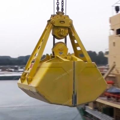 China Mechanical Clamshell Crane Grabs Two Rope 4 CBM Wear Resistant for sale