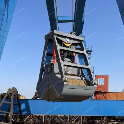 China 3 Cubic Meters of Sand Grabbing Double-claw Mechanical Grab Bucket for sale