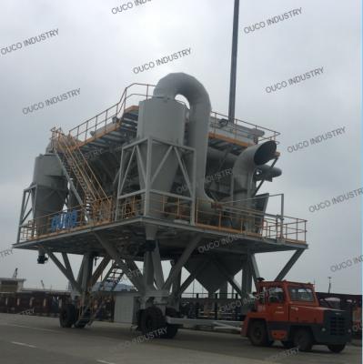 China Mobile Cyclone Filter Eco Hopper Bulk Material Dust Proof Port 750TPH for sale