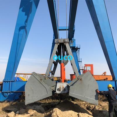 China 15cbm Clamshell Grab Bucket Wireless Remote Control For Bulk Material for sale