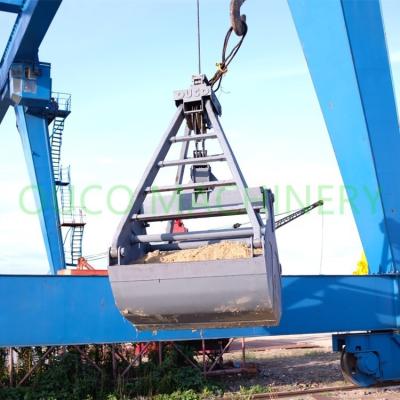 China 3 CMB 2 Rope Coal 3 Cubic Mechanical Grab Bucket for sale