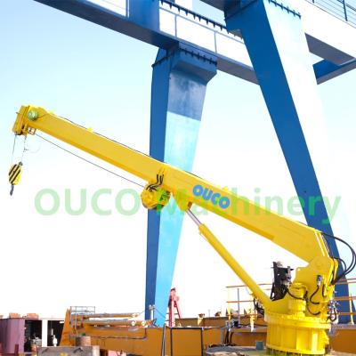 China Electro Telescopic Cylinder 0.2t 20m Ship Deck Cranes for sale
