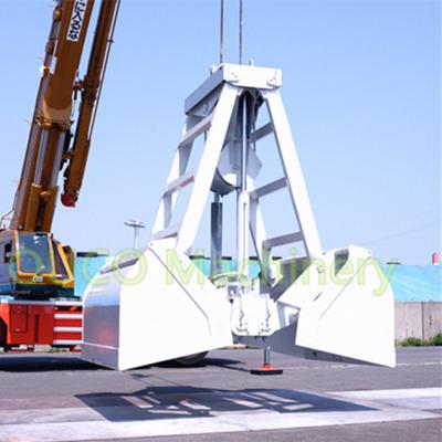 China 12 m³Radio Remote Control Cargo Clamshell Crane Grab Bucket for sale