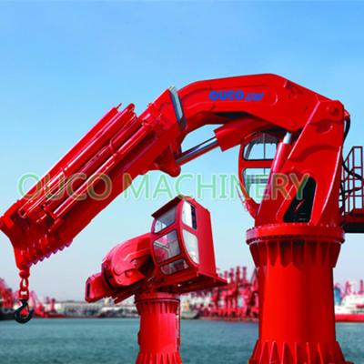 China 5T CCS Telescopic Knuckle Boom Offshore Pedestal Cranes for sale