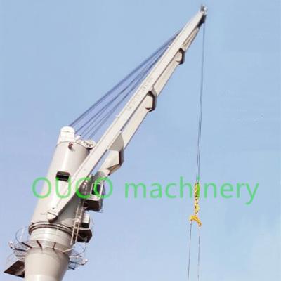 China 20m Customized 25t Knuckle Boom Pedestal Marine Cranes for sale