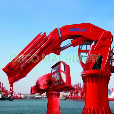 China Offshore 5t 20M Hydraulic Folding Boom Crane for sale
