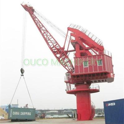 China Stationary Port 25t 20m Fixed Lattice Boom Marine Cranes for sale