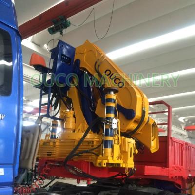 China Folding Boom 20t Telescopic Cylinder Lorry Mounted Crane for sale