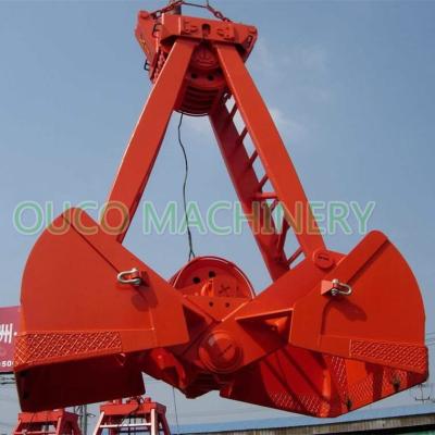China bulk cargo 8 CBM CCS 2 Rope Mechanical Grab Bucket for sale