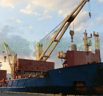 China 20t 30m Bulk Cargo Vessel Electric Stiff Boom Crane for sale
