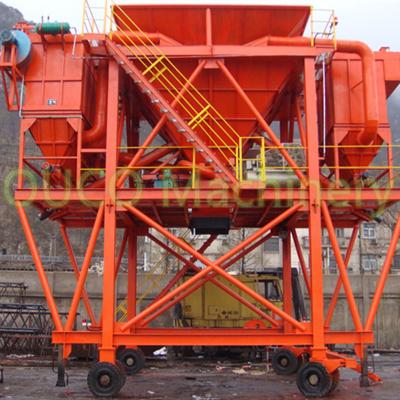 China Cyclone Dust Proof Movable Wheel Mounted Port Hopper for sale