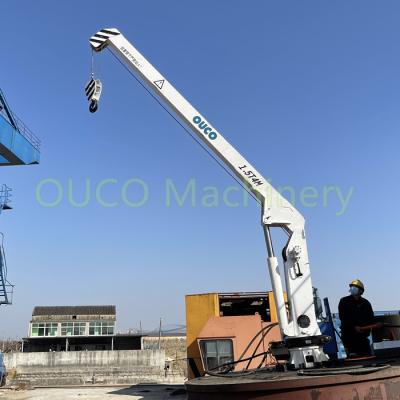 China Hydraulic Offshore Standard 15m/Min Marine Davit Crane for sale