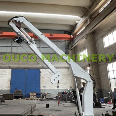 China Steel Material 0.99t 10m Hydraulic Knuckle Boom Crane for sale