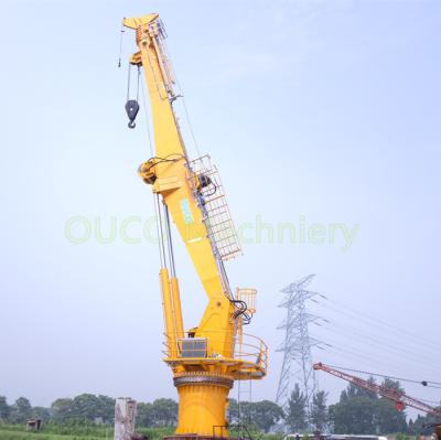 China crescimento telescópico transporte de materiais seguro e eficiente de Crane Electric Hydraulic Offshore de 1.5t 36m à venda