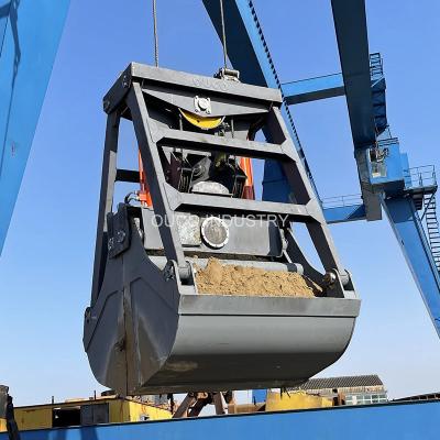 China 3 Cmb 2 Rope Coal Mechanical Grab Bucket Clamshell Hydraulic For Overhead Crane for sale