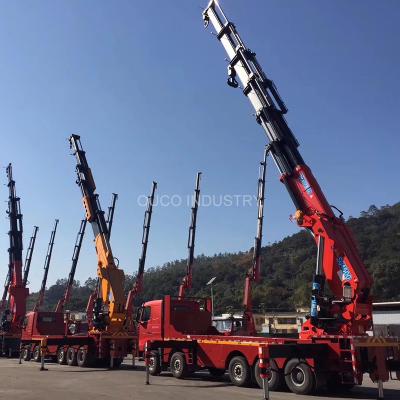 Chine Boom télescopique de petite capacité standard de la grue monté par camion résistant 10t à vendre
