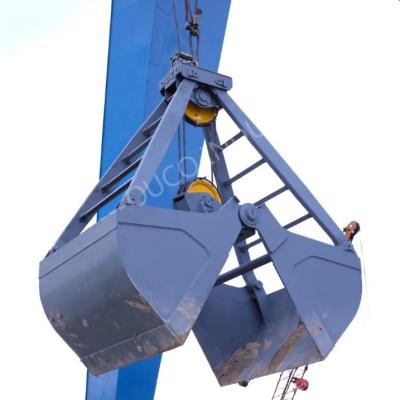 China 3 Cubic Meter Mechanical Grab Bucket Load Coal Material For Overhead Crane for sale