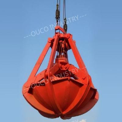 China Six Peels 4 Rope Crane Grab Bucket Clamshell Small Clamshell Bucket for sale