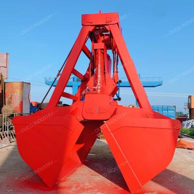 China Clamshell Wireless Remote Control Grabber 12 Cubic For Unloading Bulk Cargo for sale